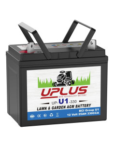 Batería AGM UPLUS U1 12V 330CCA para Cortacésped y Tractores