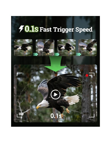 Cámara de sendero solar MAXDONE 4K 64MP WiFi IP66