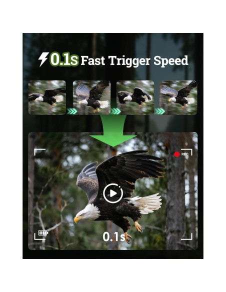 Cámara de sendero solar MAXDONE 4K 64MP WiFi IP66