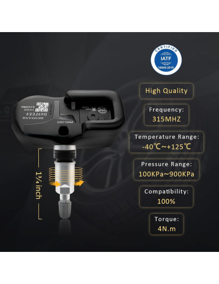 Sensor TPMS Marsflex PMV-107J 4 Pcs Compatible Toyota Lexus