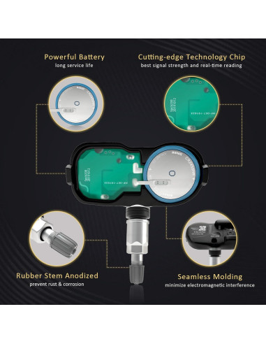 Sensor TPMS Marsflex PMV-107J 4 Pcs Compatible Toyota Lexus