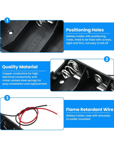 Soporte de Batería C SDTC Tech 2-Pack con Cables 15 cm