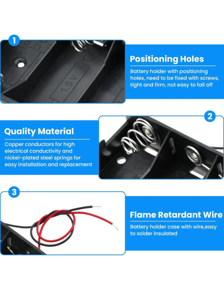 Soporte de Batería C SDTC Tech 2-Pack con Cables 15 cm