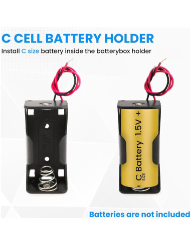 Soporte de Batería C SDTC Tech 2-Pack con Cables 15 cm