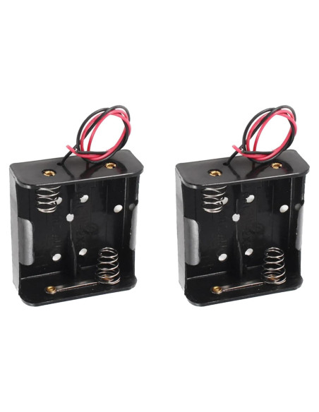 Soporte de Batería D 2 Piezas con Cable Conector 3V