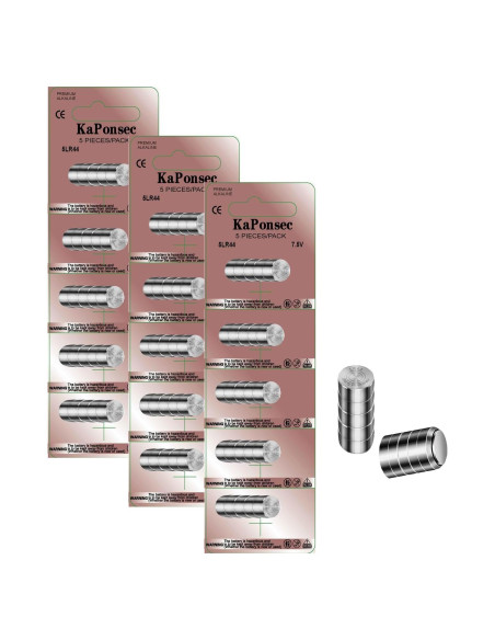 Paquete de 15 Baterías 7.5V 5LR44 KAPONSEC para Collares de Perro