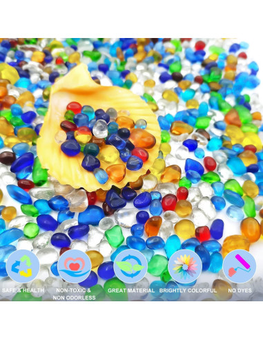 Grava de Acuario Keedolla 1.43 kg Arcoíris Decorativa