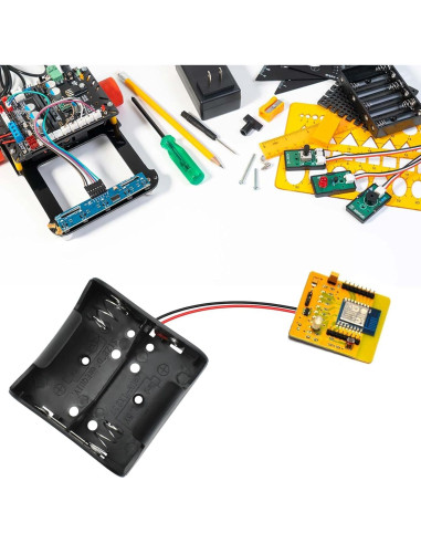 Soporte de Batería D SDTC Tech 2 Ranuras 3V con Cables