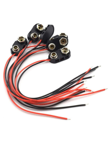 Conector de Batería 9V SDTC Tech 6 Piezas con Cables