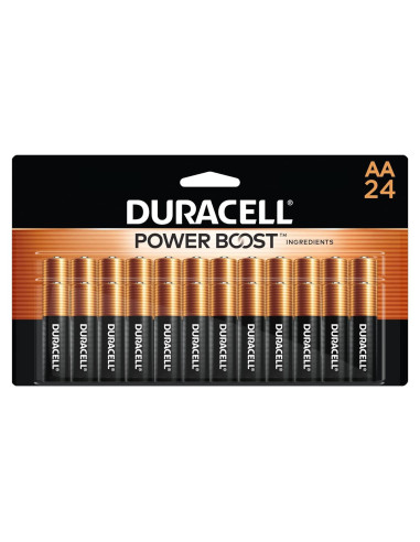 Baterías Duracell Coppertop AA Power Boost, Paquete de 24