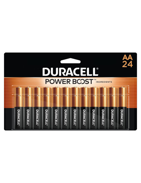 Baterías Duracell Coppertop AA Power Boost, Paquete de 24