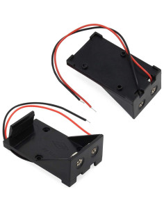 Soporte de Batería 9V abcGoodefg 8 Piezas con Cables 2