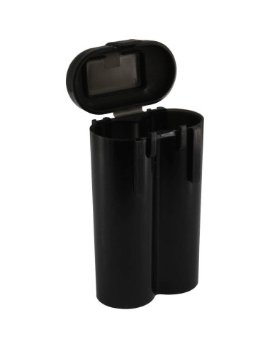 Estuches de Almacenamiento para Baterías 18650 y CR123A - Negro (Paquete de 4)