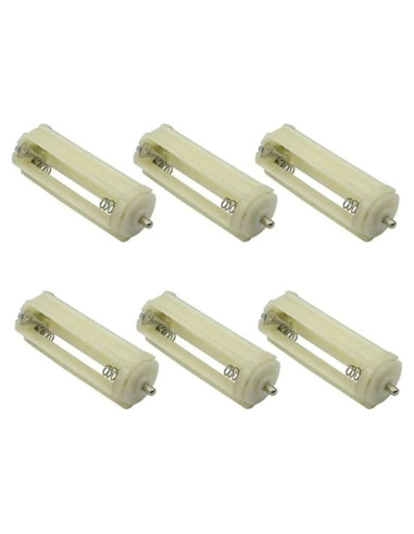 Soporte de Batería AAA bnafes para 3 Baterías - Beige (6 Pcs)