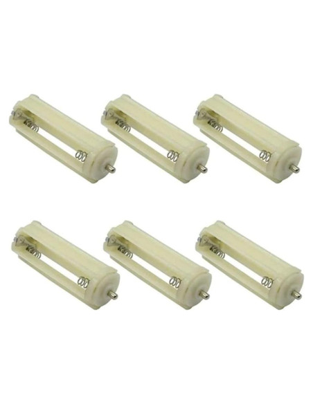 Soporte de Batería AAA bnafes para 3 Baterías - Beige (6 Pcs)