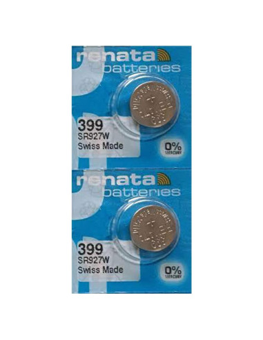 Baterías de Óxido de Plata Renata 399 SR927W - 1.55V (2 Unidades)