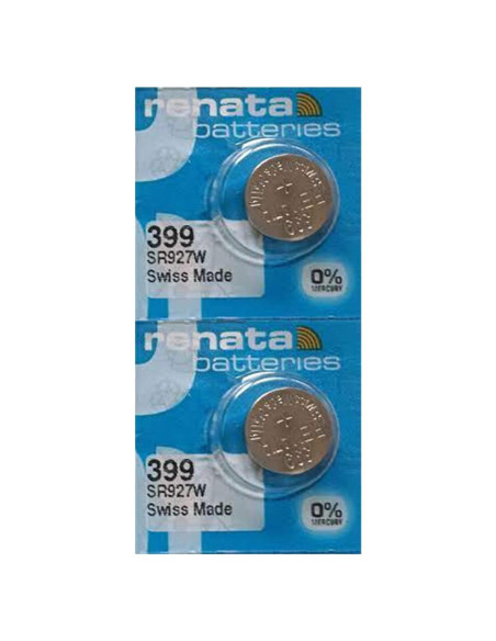 Baterías de Óxido de Plata Renata 399 SR927W - 1.55V (2 Unidades)