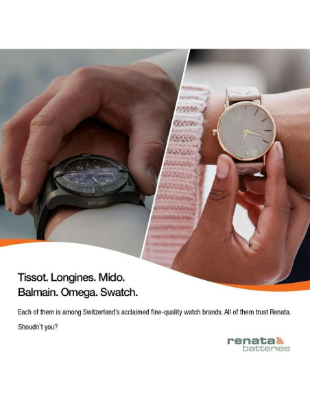 Baterías de Óxido de Plata Renata 399 SR927W - 1.55V (2 Unidades)