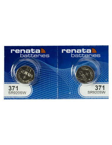 Baterías de Óxido de Plata Renata 371 SR920SW - 1.55V (2 Unidades)