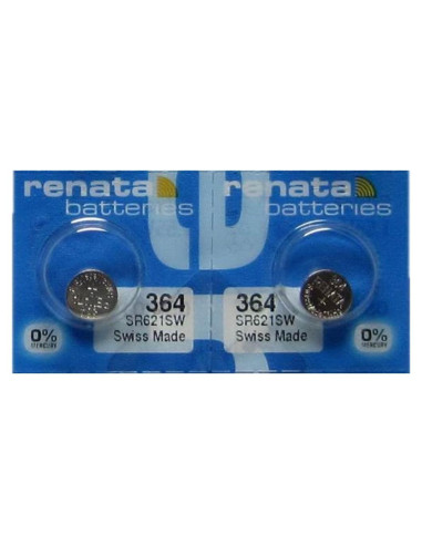 Baterías de Óxido de Plata Renata 364 SR621SW - 2 Unidades