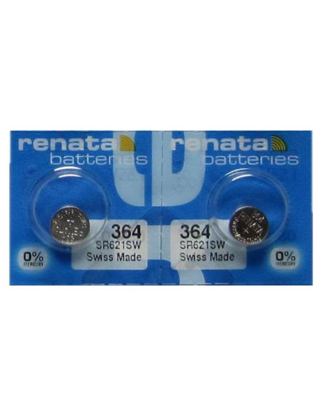 Baterías de Óxido de Plata Renata 364 SR621SW - 2 Unidades