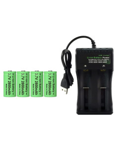 Cargador de Baterías Inteligente CBJJ con 4 Baterías 2800mAh 3.7V