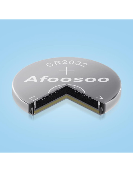 Baterías de Litio Afoosoo CR2032 3V - Paquete de 5 Unidades