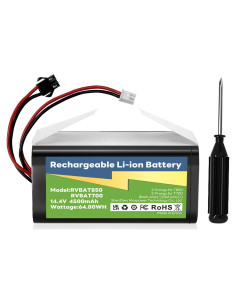 Batería de Reemplazo KOOAQQ RVBAT850 4500mAh para Aspiradoras Shark