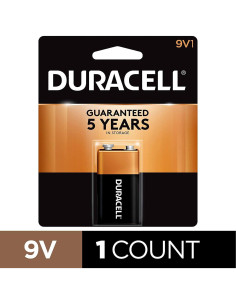 Baterías Alcalinas Duracell 9V - Paquete de 5 Unidades 2