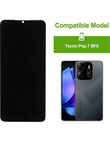 Reemplazo Pantalla LCD Tecno Pop 7 BF6 Negro Sin Marco