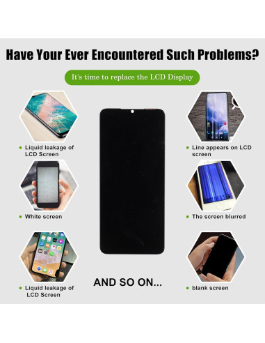 Reemplazo Pantalla LCD Tecno Pop 7 BF6 Negro Sin Marco