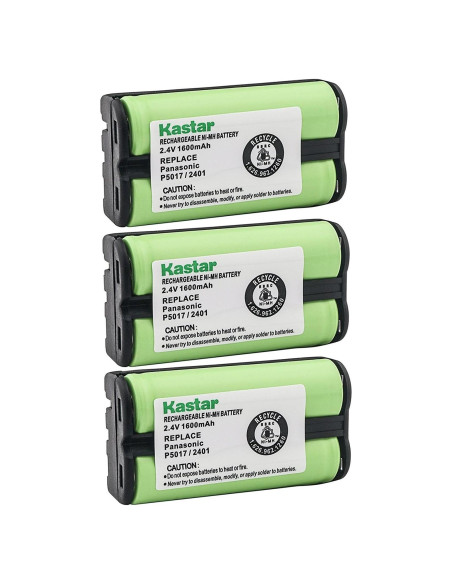 Batería Inalámbrica Kastar 2.4V 1600mAh Paquete de 3