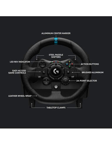 Volante Logitech G923 + Cambio de Fuerza - Xbox/PC