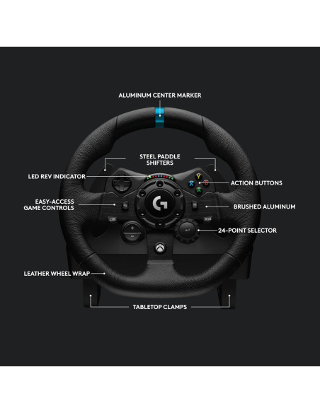 Volante Logitech G923 + Cambio de Fuerza - Xbox/PC