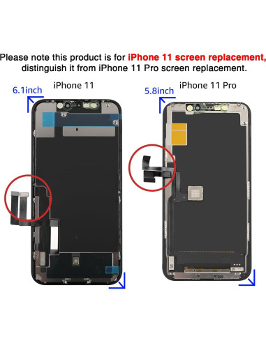 Pantalla LCD COF para iPhone 11 Yodoit 6.1" Reemplazo Completo