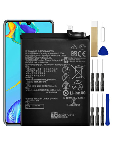 Batería de Reemplazo WUHAO HB486486ECW para Huawei P30 Pro