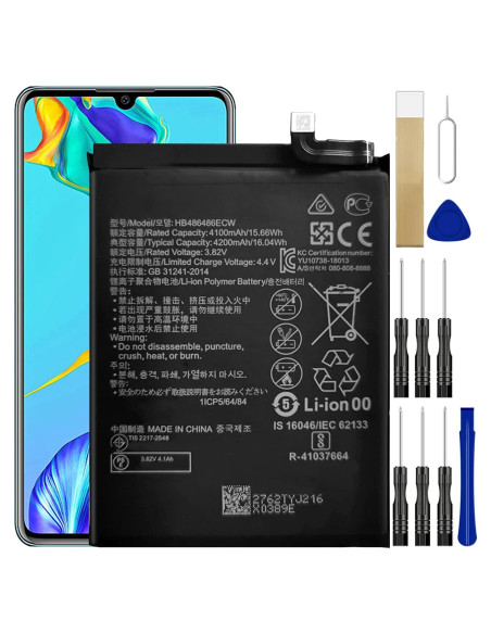 Batería de Reemplazo WUHAO HB486486ECW para Huawei P30 Pro