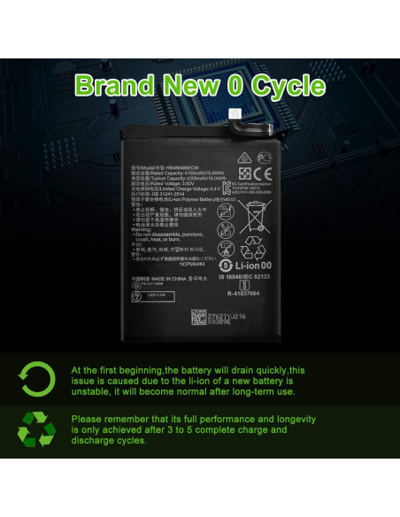 Batería de Reemplazo WUHAO HB486486ECW para Huawei P30 Pro