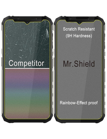 Protector de Pantalla Mr.Shield para Ulefone Armor 22 - 3 PCS Vidrio Templado 9H
