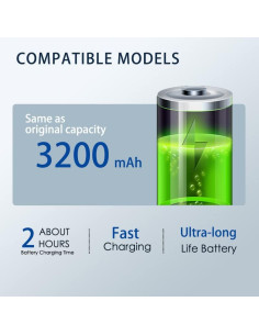 Batería de Reemplazo LG V20 BL-44E1F 3200mAh 3.85V 2