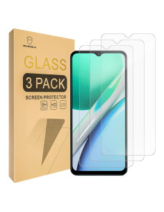 Protector de Pantalla Mr.Shield Vidrio Templado 9H para Vivo Y18/Y18e/Y03/Y28s 5G/Y36t 4G/T3 - Paquete de 3