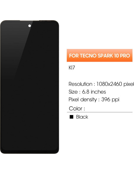 Reemplazo Pantalla LCD AGCUT para Tecno Spark 10 Pro 6.8"