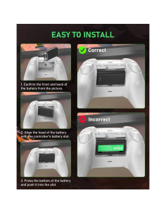 Batería Recargable GKHERD 2x6600mWh para Controlador Xbox 2