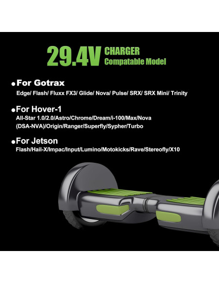 Cargador Compacto 29.4V para Scooter Eléctrico y Hoverboard