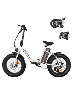 Bicicleta Eléctrica Plegable Aostirmotor 500W 20" Neumáticos Gruesos