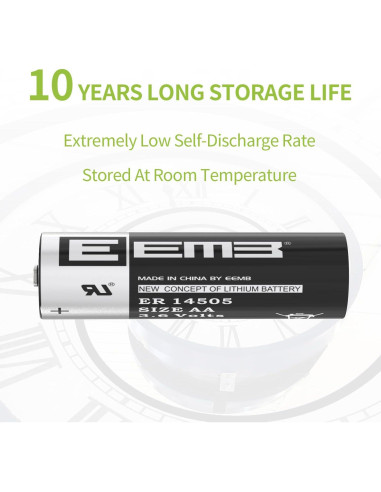Baterías de Litio EEMB ER14505 3.6V 2700mAh AA - 4 Pack