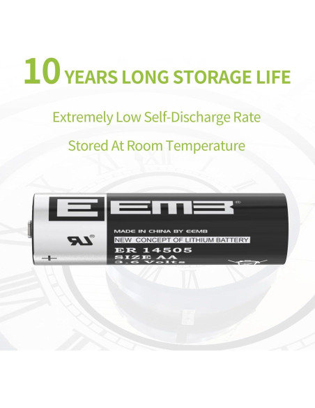 Baterías de Litio EEMB ER14505 3.6V 2700mAh AA - 4 Pack