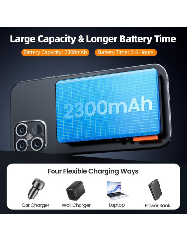 Monitor Selfie KZO X40F Inalámbrico 10.7x6.7cm HD para Vlog