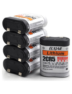 Baterías de Litio 2CR5 6V 1300mAh Elxjar - Paquete de 5