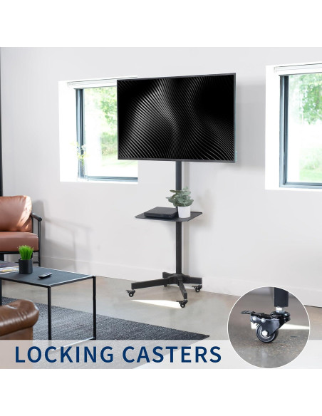 Carro de TV VIVO STAND-TV04M para pantallas de 33 a 152 cm